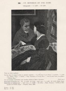 Heliogravure Exsteens 164, Un monsieur et une dame 1891
