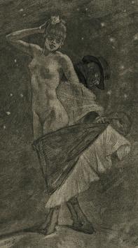 Heliogravure van de Belgische etser Felicien Rops