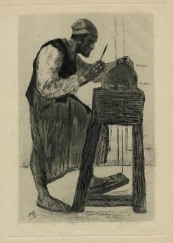 Félicien Rops met een heliogravure
