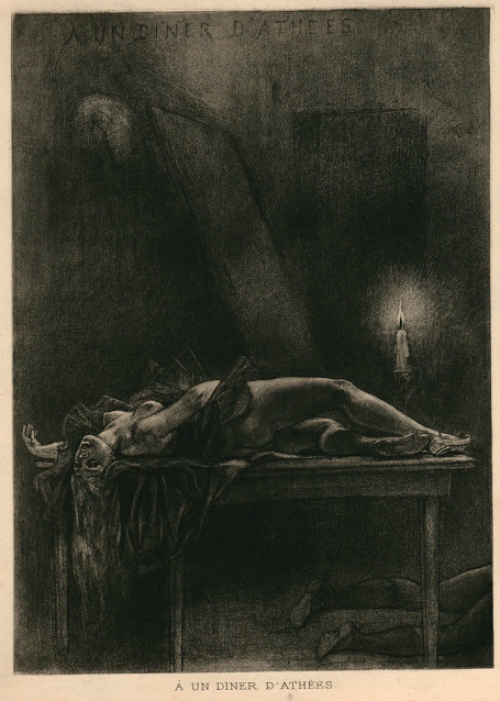 Félicien Rops met een heliogravure