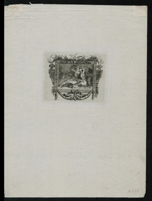 Félicien Rops met een ets uit 1867