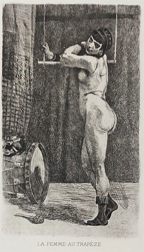 Heliogravure  La femme au trapèze  van  Félicien Rops