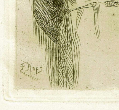 La Grève Epreuve sur papier Japon Exsteens 343