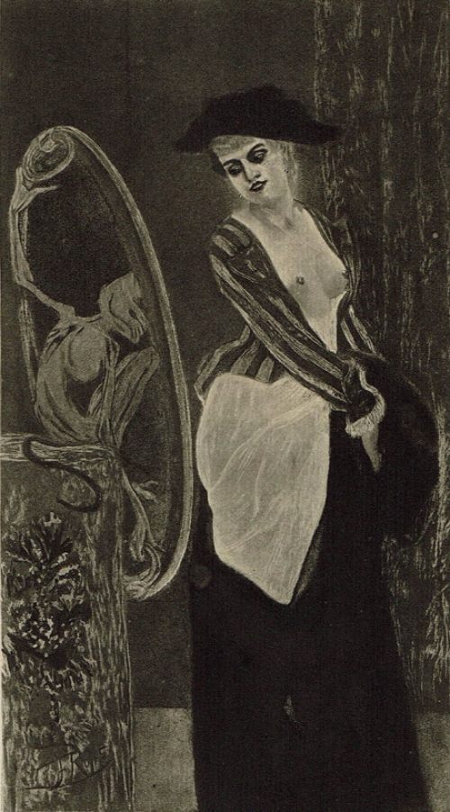 Le miroir de la Coquetterie Exsteens 1107 from Lemonnier 1908