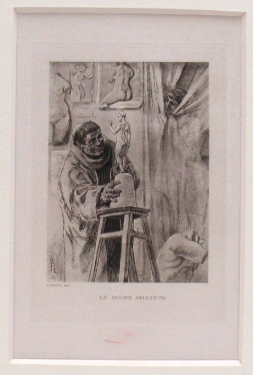 Félicien Rops met een heliogravure