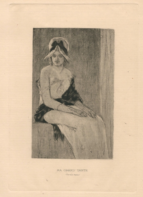 Félicien Rops met een heliogravure