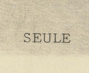 Heliogravure Seule 1908 Exsteens 1051