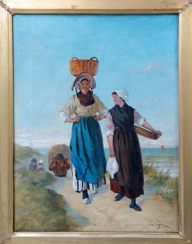 19-de eeuwse schilderij van  de kunstschilder Felix Cogen