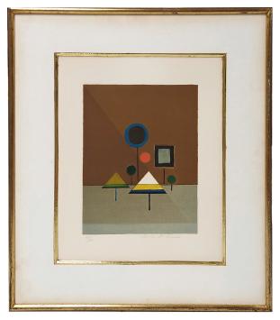 Gesigneerde litho van  Felix De Boeck