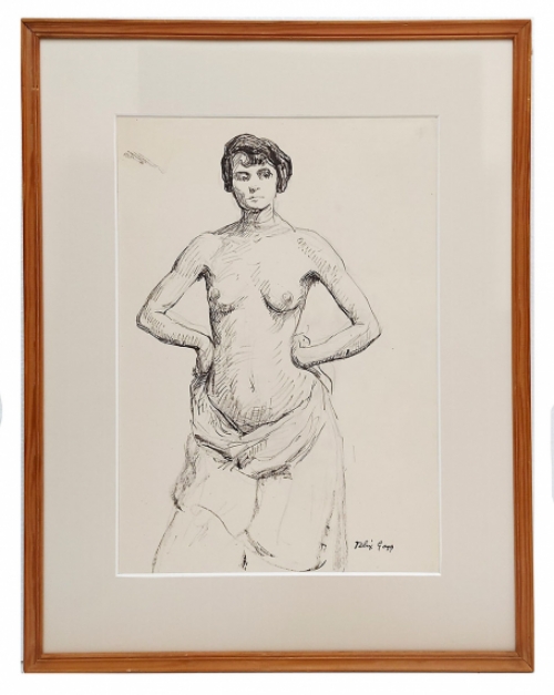 Tekening van de Belgische kunstenaar Félix Gogo