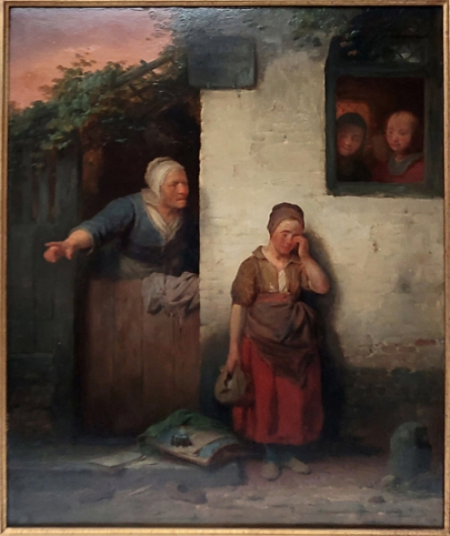 Kantklosschool geschilderd door Ferdinand de Braekeleer