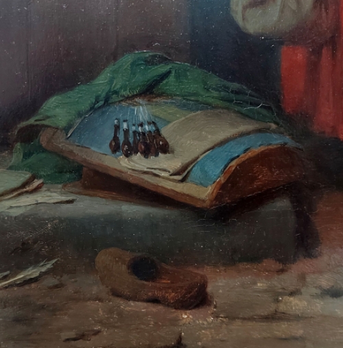 19de eeuws schilderij van Ferdinand de Braekeleer de Oudere