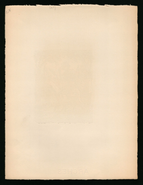 Frank Van Damme met een religieuze houtsnede