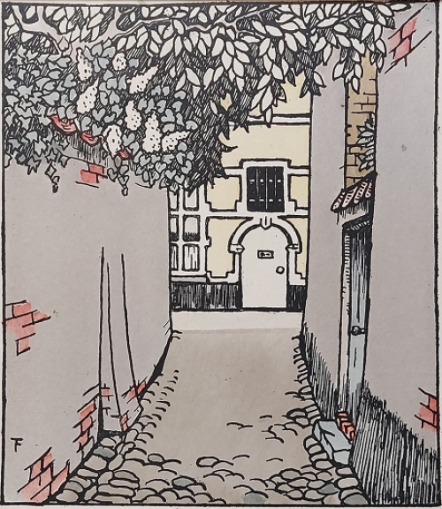 Houtsnede van de Lierse kunstenaar Felix Timmermans