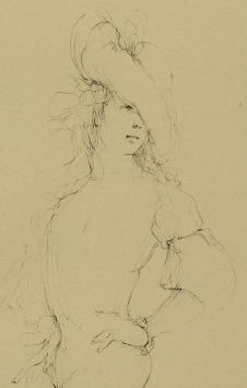 Kunstwerk op papier van Leonor Fini kopen