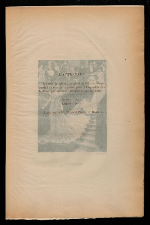 Félicien Rops met een ets