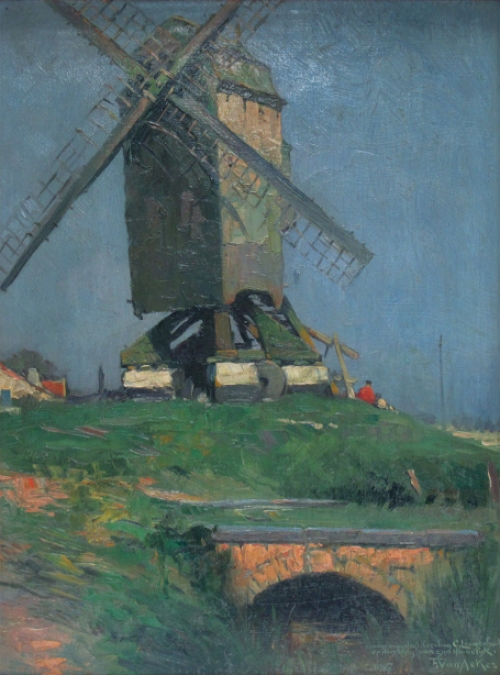 De Belgische schilder Flor Van Acker