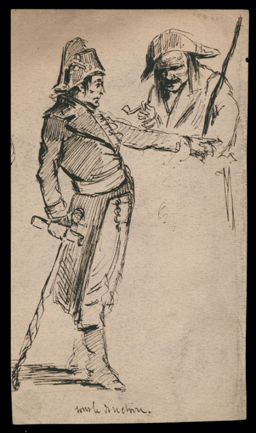 Schets op papier van Flori Van Acker kopen