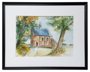 Aquarel van de Belgische kunstenares Flora Monsieurs