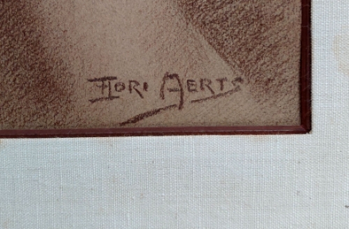 Flori(mond) Aerts pasteltekening