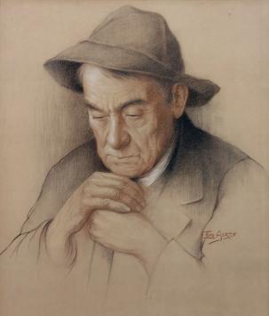 Flori Aerts met een karaktertekening