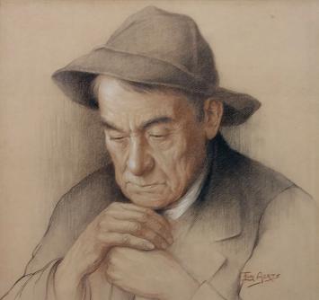 Tekening van de Brugse kunstenaar Flori(mond) Aerts