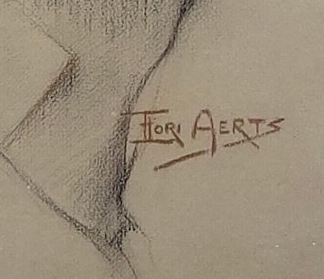 Herder leunend op zijn wandelstaf