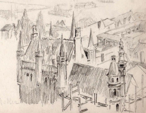 Een tekening van Florimond Van Acker kopen