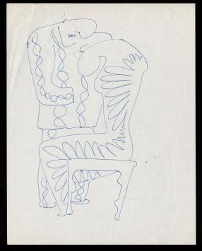 Ballpoint, abstracte mensen