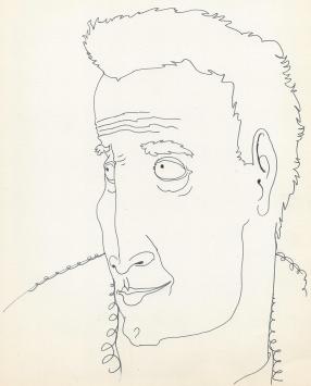 Pentekening van de Belgische tekenaar Pierre-Louis Flouquet