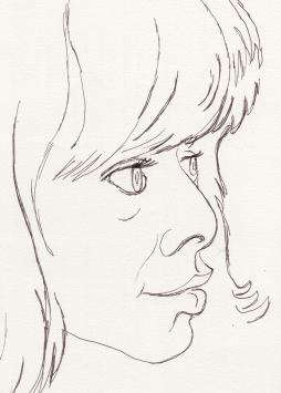 Pierre-Louis Flouquet  met een kunstwerkje