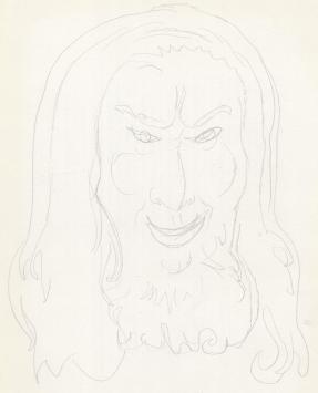 Pentekening van de Belgische tekenaar Pierre-Louis Flouquet