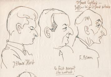 Pierre-Louis Flouquet  met een 6 portretten