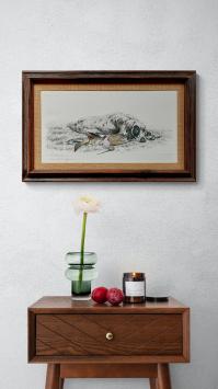 Engelse setter Laverack met wild