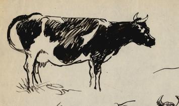 Tekeningen van Frans Masereel uit zijn schetsboek