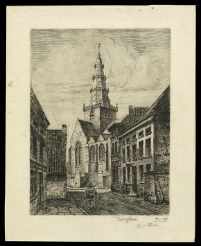 Grote ets van François Pycke kopen uit 1924