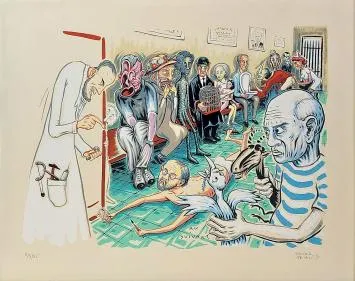 Acheter lithographie de 1995 de l'artiste belge Frank Maieu