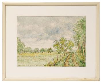 Tekening van de Mechelse kunstenaar Frans Croes