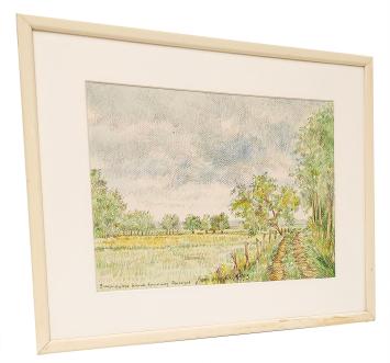 Tekening Zennegat te Mechelen