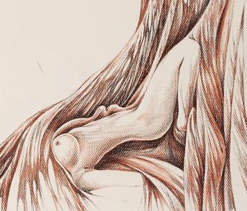 Tekening van de Mechelse kunstenaar Frans Croes