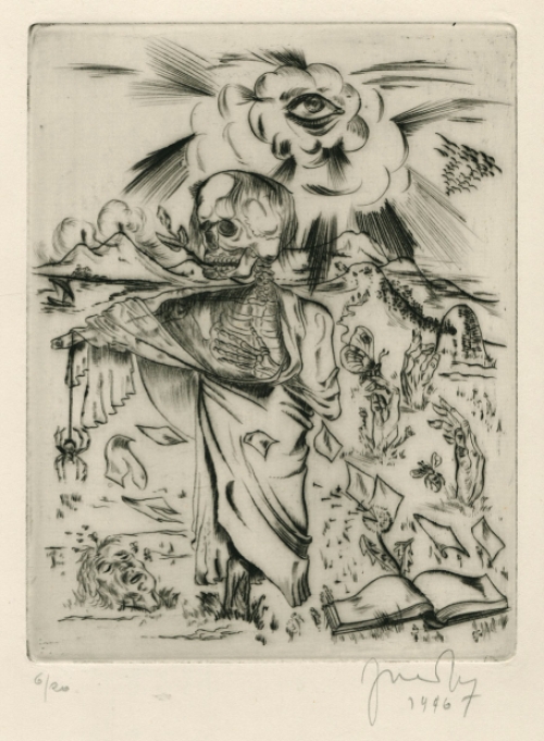 Grafisch werk, droge naald van Frans Dille kopen