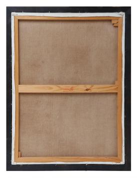 Dorpje met kerktoren aan het water in de winter