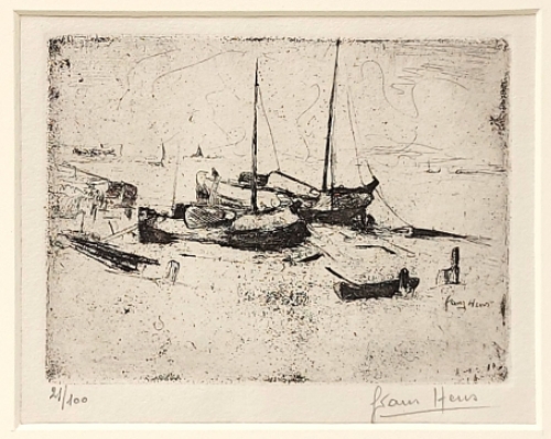 Ets, boten van de Belgische kunstenaar Frans Hens