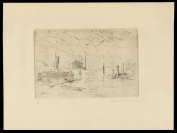 Een ets van de Belgische etser, kunstenaar Frans Hens kopen