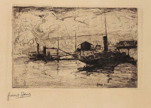 Ets van de Belgische kunstenaar Frans Hens