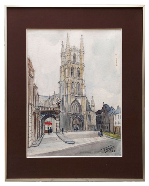 Aquarel van Frans Heyens kopen