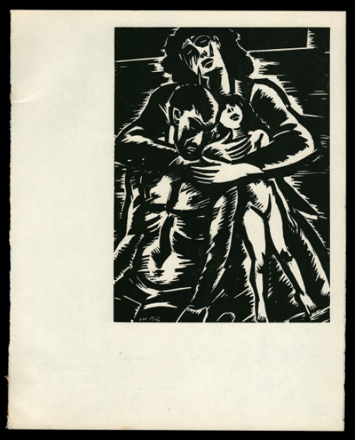 Woodcut van Frans Masereel uit 1949 kopen