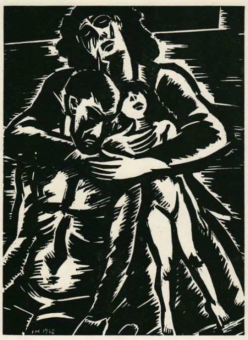 Houtsnede van Belgische kunstenaar Frans Masereel kopen