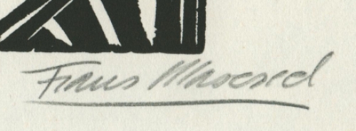 Houtsnede of woodcut van Frans Masereel kopen