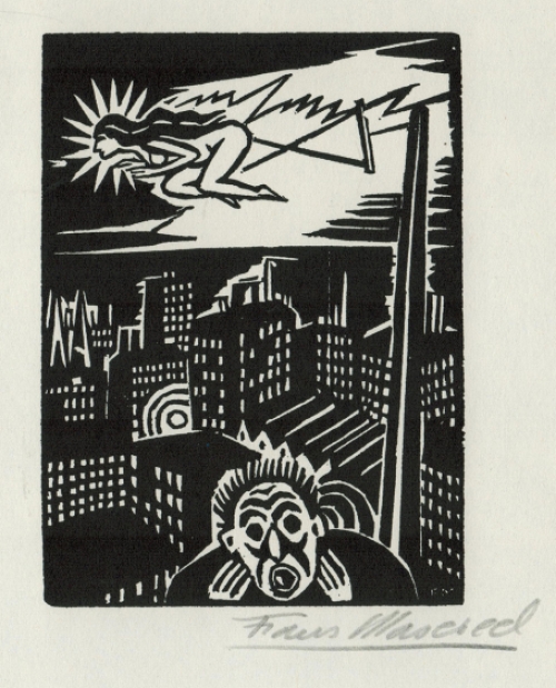 Woodcut van de Belgische kunstenaar Frans Masereel kopen